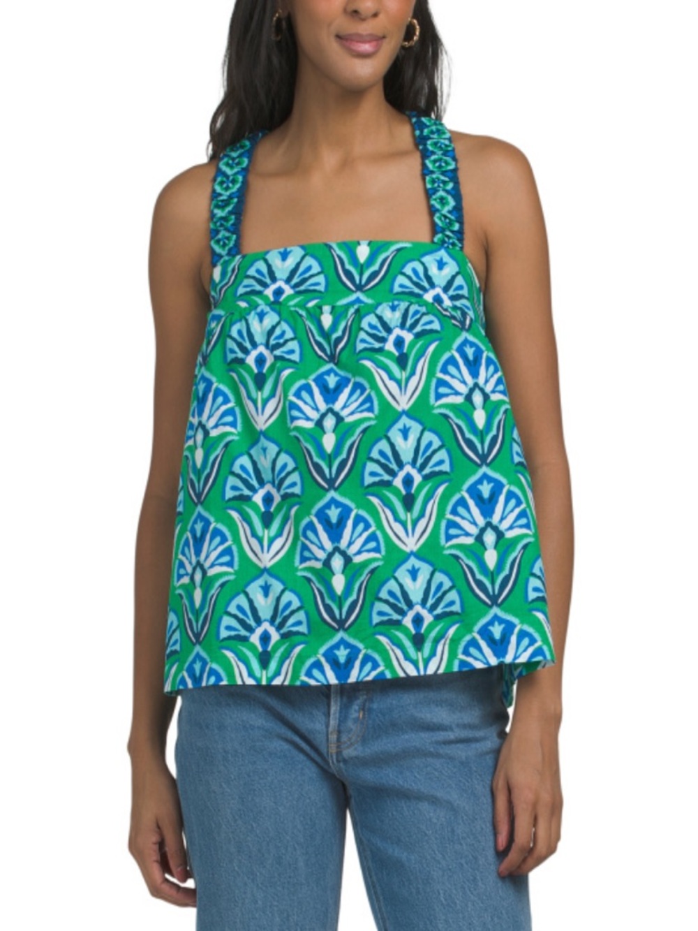 Printfresh Geo Floral Mila Top